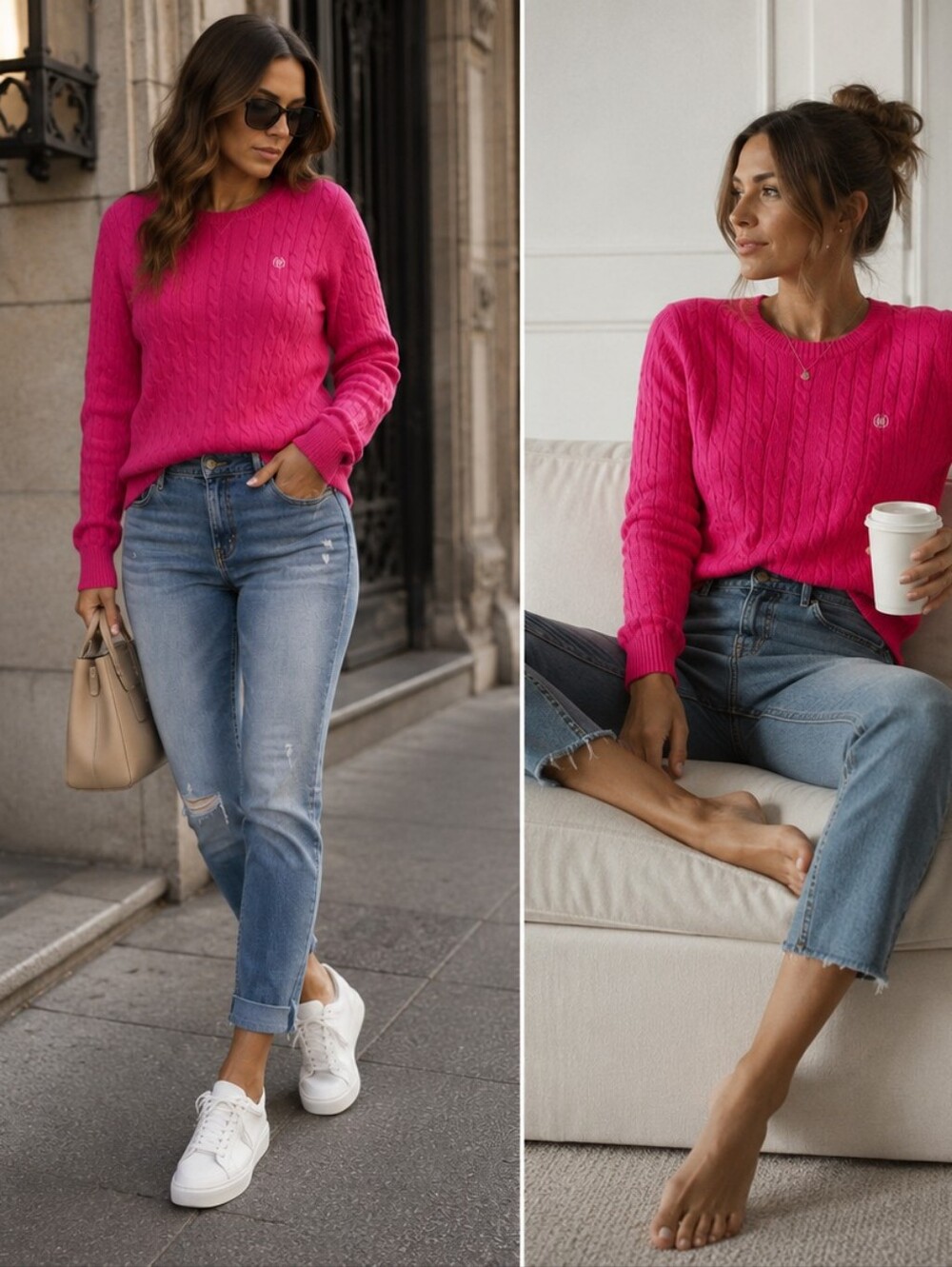 IZOD PINK LOGO SWEATER ✨️💕